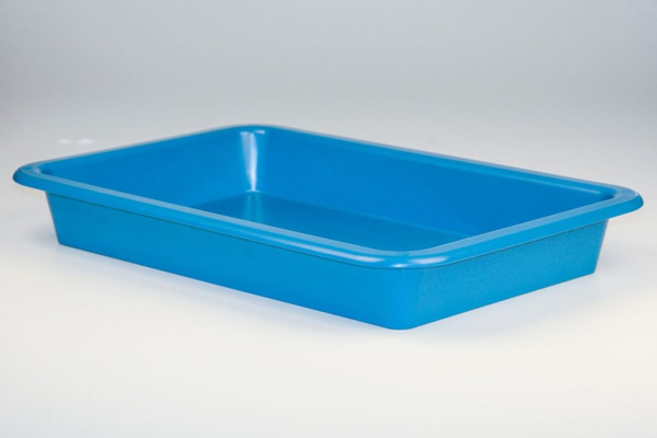 Бак пластиковый Scaritech DETECTABLE RANGE DETBAC016, прямоугольный с разделителем, 10 л, синий