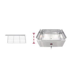 Разделитель промежуточный 2/3, 354,5х3х213 мм для ванны с подогревом 56 л Sammic