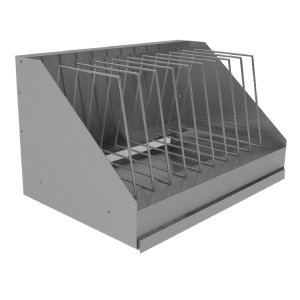 Полка настенная Gastrolux для 9 досок, нерж. сталь AISI 430, 600х350х350