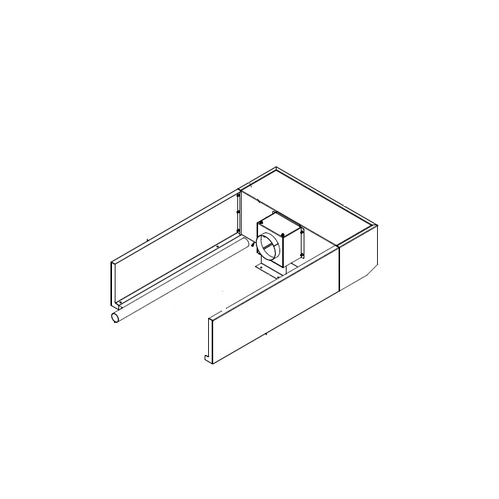 Зонт вытяжной Mono Equipment FG153-AC5, для печей BX 4/5-Tray 400х600 купить в Москве | Балтик Мастер