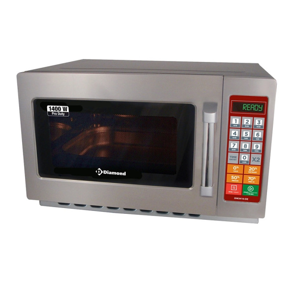 Печь профессиональная микроволновая Diamond Europe Pro Duty DW3414-DE, 34 л, GN2/3, цифровая панель, 1 магнетрон