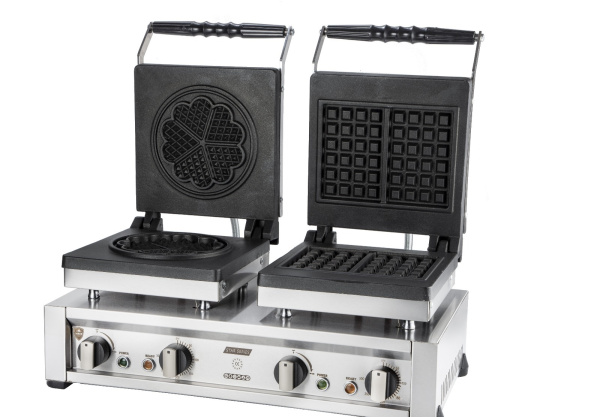 Вафельница двойная электрическая YUKON Star MW-CK