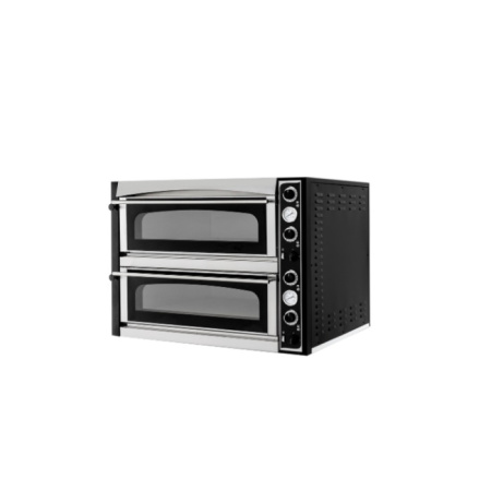 Печь для пиццы Prismafood SUPERIOR XL 44 GLASS двухкамерная по 4 пиццы ø35 см