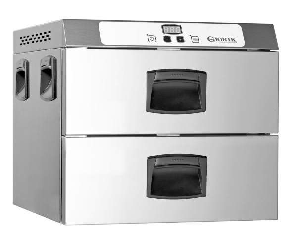 Шкаф поддержания температуры продуктов Ribox 2хGN1/1 Giorik GMC2E