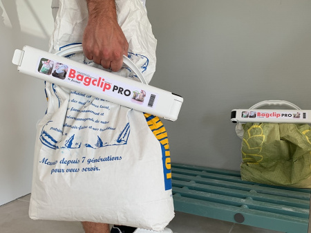 Зажим для мешков шириной до 345 мм Scaritech Bagclip PRO, с ручкой, нагрузка 25 кг