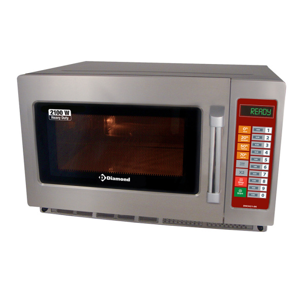 Печь профессиональная микроволновая Diamond Europe Pro Duty DW3421-DE, 34 л, GN2/3, цифровая панель, 2 магнетрона