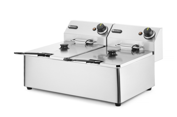 Фритюрница настольная HENDI Kitchen Line 205853, 6+6 л