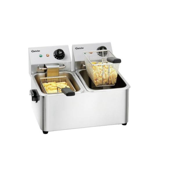 Фритюрница профессиональная настольная Bartscher SNACK II, 2 емкости, объем емкости 4 л
