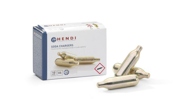 Баллончики для газирования воды с углекислым газом HENDI 588406, 10 шт. в упаковке