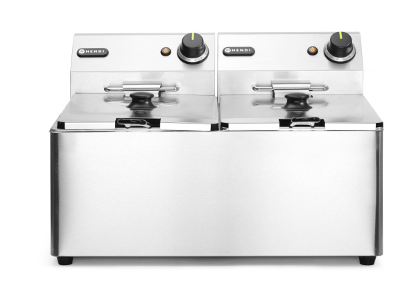 Фритюрница настольная HENDI Kitchen Line 205839, 8+8 л