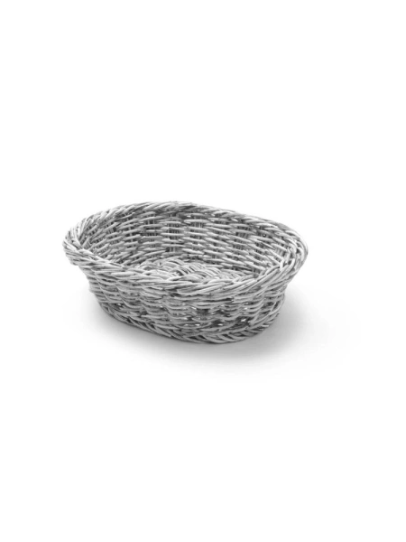 Корзинка для хлеба HENDI 426616, овальная, 250x190x(H)65 мм, светло-серая