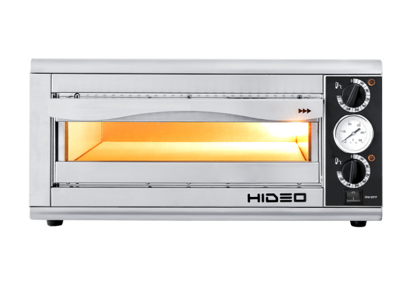 Печь для пиццы Prismafood HIDEO 1/40 GLASS & LIGHT, 2 термостата, однокамерная на 1 пиццу ø35 см