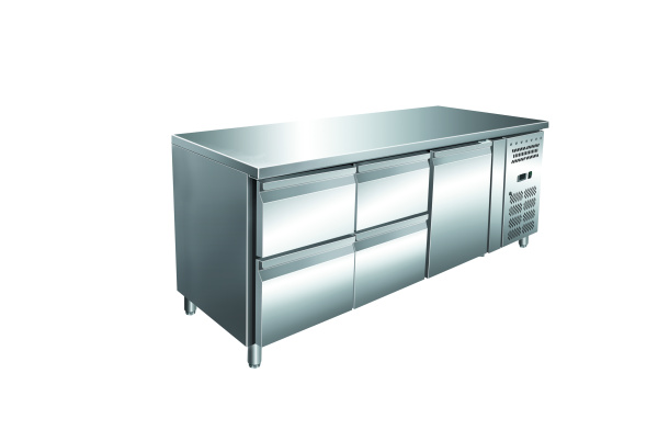 Стол холодильный YUKON GN3140TN, объем 465 л, 4 выдвижных ящика, 1 сплошная дверь