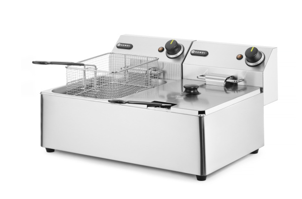 Фритюрница настольная HENDI Kitchen Line 205853, 6+6 л