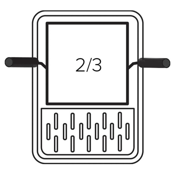 Корзина для пасты 2/3 GN Giorik 2003075, 298x334x215 мм