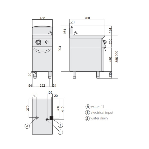 Макароноварка Giorik Unika 700 CPE726, электрическая, напольная, 26 л