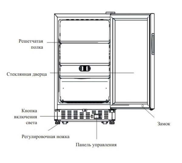 Шкаф морозильный Haier MSF100, стеклянная дверь