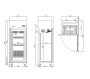 Шкаф холодильный Coldline Wind 650, A80/1M, 20 уровней 600x400, со встроенным агрегатом