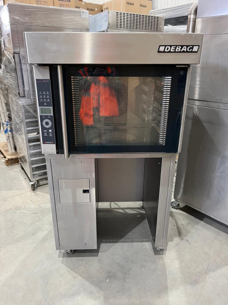 Печь электрическая конвекционная Dila 5, с паровыводящим козырьком, с промежуточным стеллажом и системой очистки EasyClean, петли двери справа Б/У