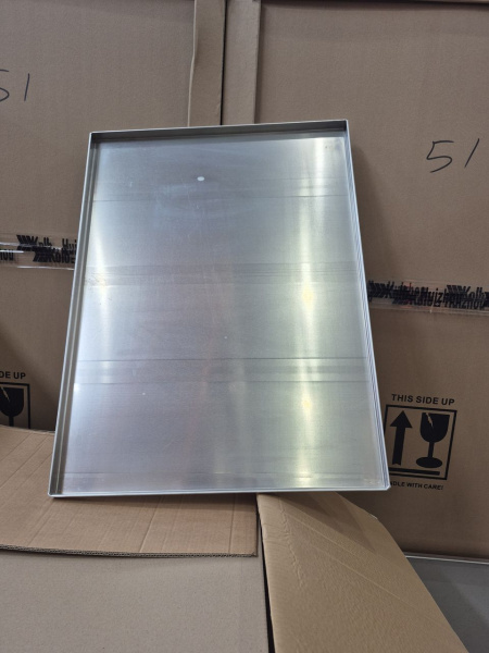 Противень BONGARD SAS, плоский, 600х800мм, алюминиевый, 2мм, борт 90 градусов