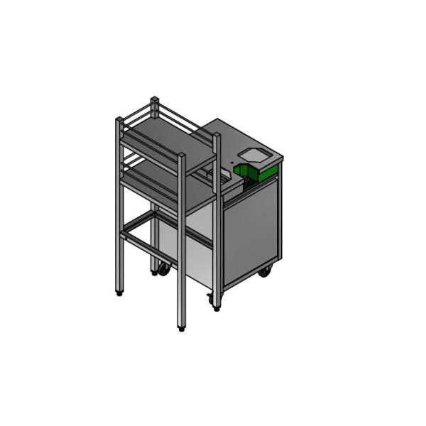 Соковыжималка Zumex Versatile Pro с отводящим конвейером в комплекте с подставкой (нерж. сталь), без корзины