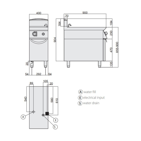 Макароноварка Giorik Unika 900 CPE926, электрическая, напольная, 40 л