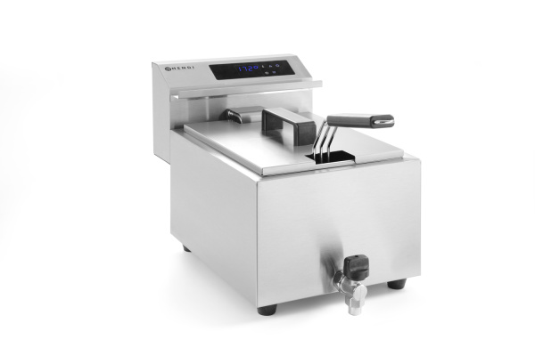 Фритюрница с цифровой панелью и сливным краном HENDI Profi Line 207369, 8 л