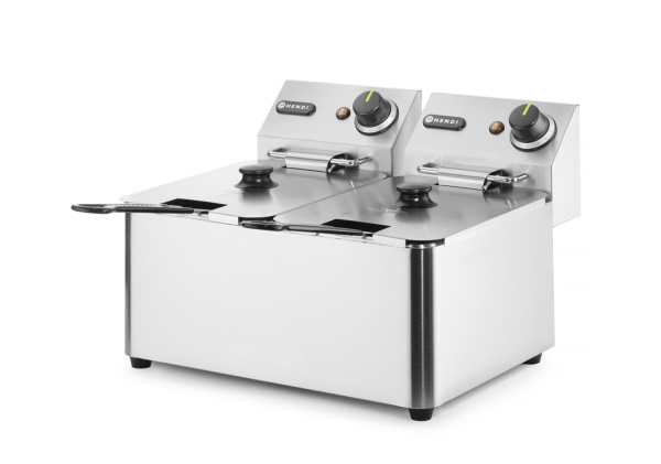 Фритюрница настольная HENDI Kitchen Line 205846, 4+4 л