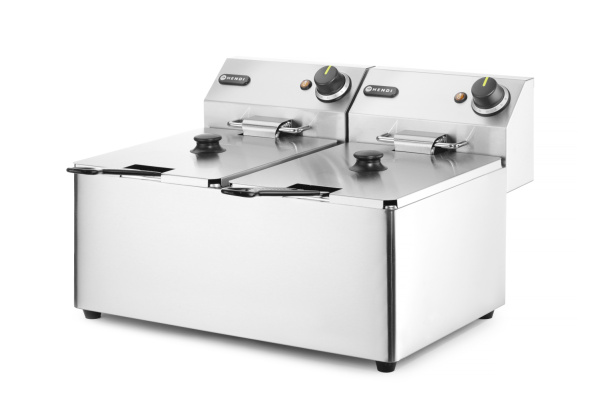 Фритюрница настольная HENDI Kitchen Line 205839, 8+8 л