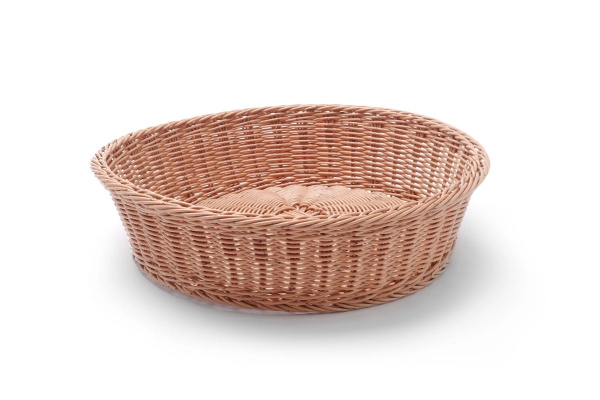 Корзинка для хлеба круглая, HENDI 426999, ø400x(H)90 мм, коричневая