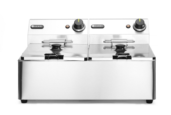 Фритюрница настольная HENDI Kitchen Line 205853, 6+6 л
