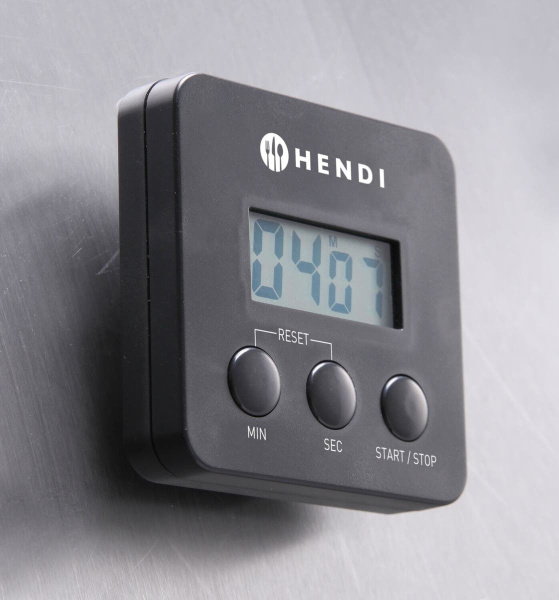 Таймер кухонный цифровой HENDI 271155, 67x20x(H)67 мм