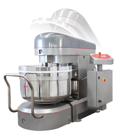 Тестомес LP Group с подкатной дежой LUX-R 120