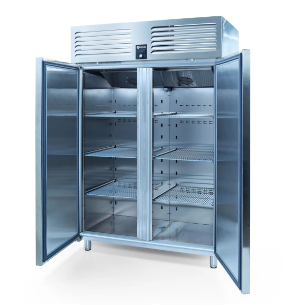 Шкаф морозильный YUKON VTS 1340 N CR, объем 1340 л, 2 сплошные двери