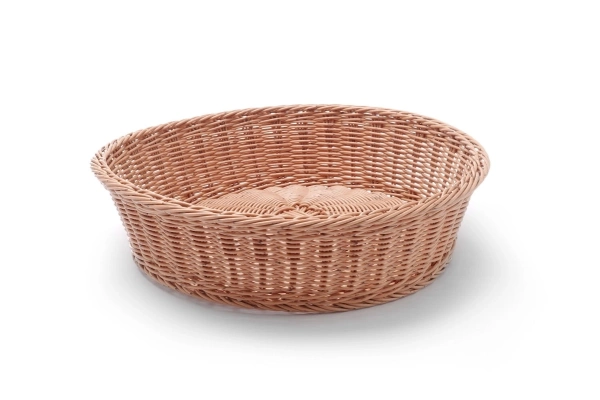 Корзинка для хлеба круглая, HENDI 426999, ø400x(H)90 мм, коричневая
