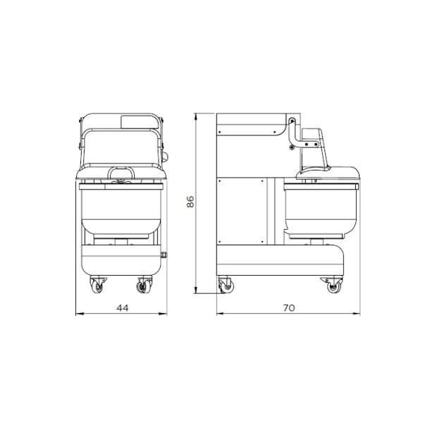 Тестомес двуручный Bernardi BT12s, BT1240059